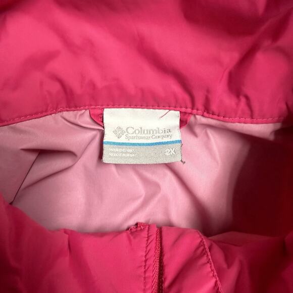 Columbia Switchback Rain Jacket Womens 2x Pink Hooded Light Waterproof - Picture 2 of 6